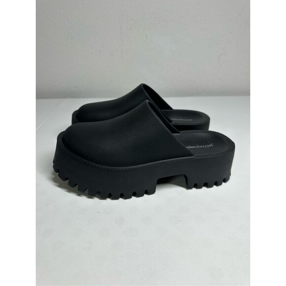 Free People X Jeffrey Campbell Bae Platform Mules Black NIB Size 8  Chunky Clogs - Picture 3 of 12
